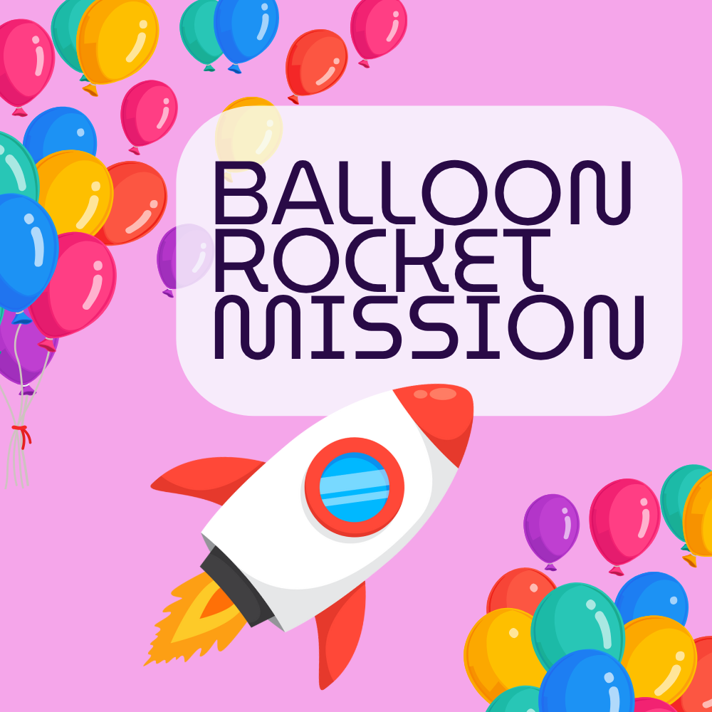 **休日プログラム**<br>風船ロケット